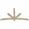 Ekena Millwork Alberta Rough Sawn Timber Gable Bracket, Douglas Fir, 72"W x 45"H x 2"D x 4"F, 15/12 Pitch GBW072X45X0204ALB00RDF - alternate 3